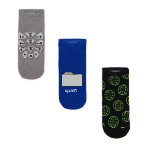 Cropp - 3 pack skarpetek stopek - wielobarwny