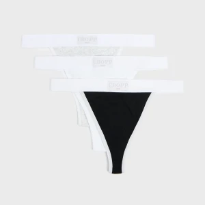 Cropp - 3 pack sportowych stringów - wielobarwny