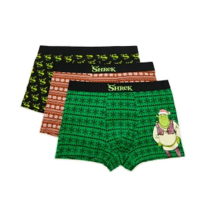 Cropp - 3 pack świątecznych bokserek Shrek - czerwony
