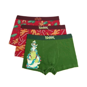 Cropp - 3 pack świątecznych bokserek Shrek - różowy