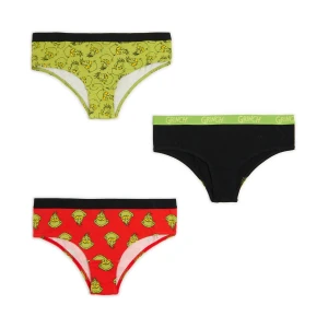 Cropp - 3 pack świątecznych majtek z Grinchem - wielobarwny
