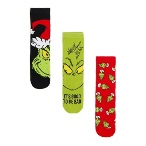 Cropp - 3 pack świątecznych skarpet Grinch - wielobarwny