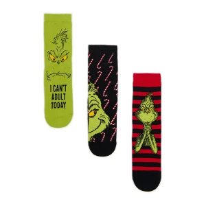 Cropp - 3 pack świątecznych skarpet Grinch - zielony