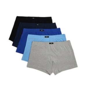 Cropp - 5 pack bokserek basic - granatowy