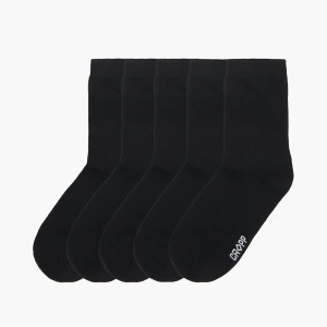 Cropp - 5 pack czarnych skarpet - czarny