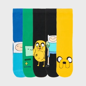 Cropp - 5 pack skarpet Adventure Time - żółty