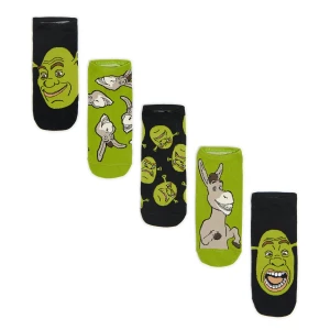 Cropp - 5 pack skarpet Shrek i Osioł - zielony