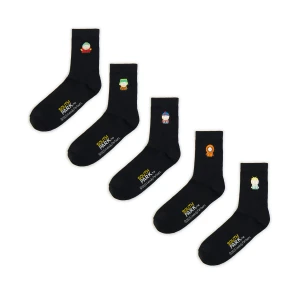 Cropp - 5 pack skarpet z postaciami serii South Park - czarny