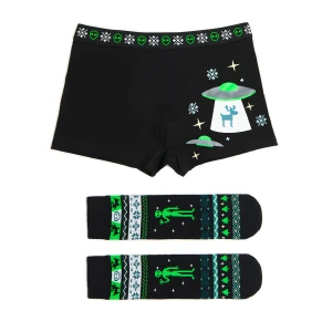 Cropp - Akcesoria świąteczne: skarpetki & bokserki - czarny