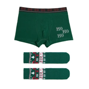 Cropp - Akcesoria świąteczne: skarpetki & bokserki - zielony