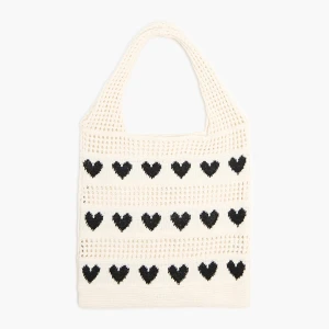 Cropp - Ażurowa torba shopper w retro stylu - beżowy