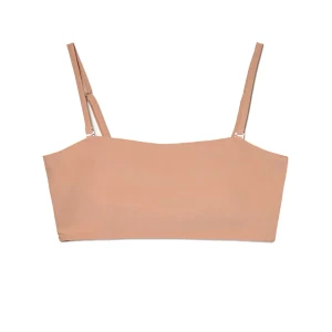 Cropp - Bandażowa góra od bikini w kawowym odcieniu - brązowy