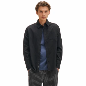 Cropp - Bawełniana czarna koszula - czarny