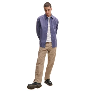 Cropp - Bawełniana gładka koszula - surowy granatowy