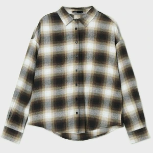 Cropp - Bawełniana koszula oversize w kratę - inny