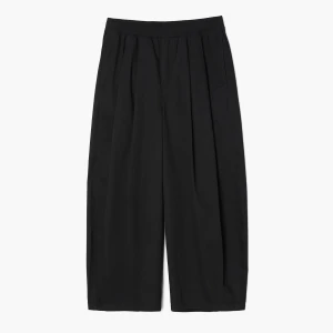 Cropp - Bawełniane czarne spodnie baggy - czarny