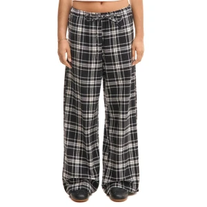 Cropp - Bawełniane spodnie w kratę - czarny