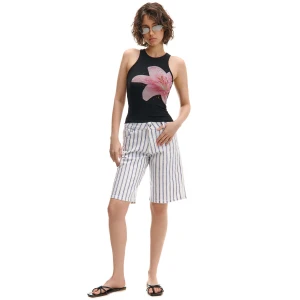 Cropp - Bermudy w paski - błękitny