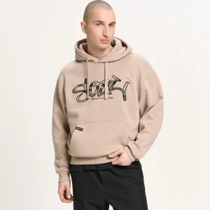 Cropp - Beżowa bluza z kapturem - beżowy