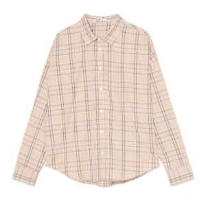 Cropp - Beżowa koszula w kratę - beżowy