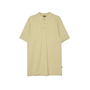 Cropp - Beżowa koszulka polo - beżowy