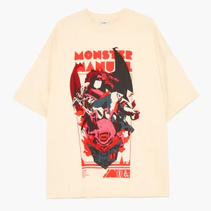 Cropp - Beżowa koszulka z Dungeons & Dragons - beżowy