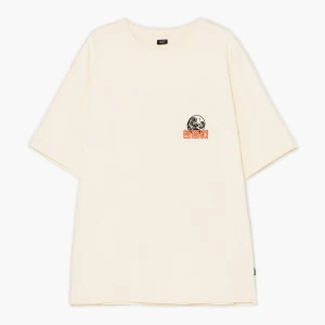 Cropp - Beżowa koszulka z motywem tygrysa i węża - beżowy