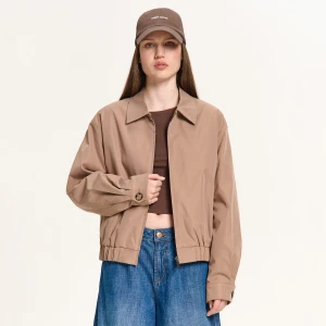 Cropp - Beżowa kurtka bomberka - beżowy