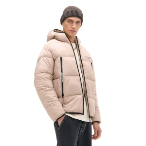 Cropp - Beżowa pikowana kurtka puffer - beżowy