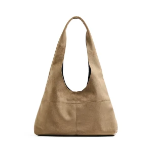 Cropp - Beżowa torebka hobo z saszetką - kremowy