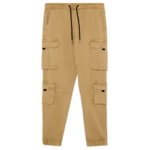 Cropp - Beżowe joggery z kieszeniami cargo - beżowy