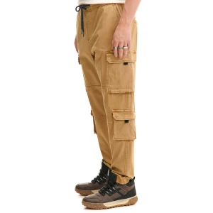 Cropp - Beżowe joggery z kieszeniami cargo - beżowy