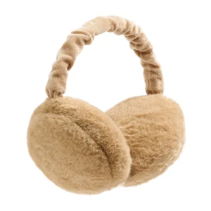 Cropp - Beżowe pluszowe nauszniki z regulacją - beżowy