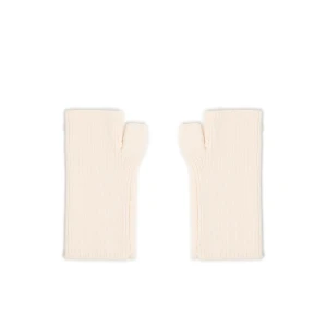 Cropp - Beżowe prążkowane rękawiczki mitenki - beżowy