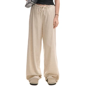 Cropp - Beżowe spodnie z lnem - beżowy