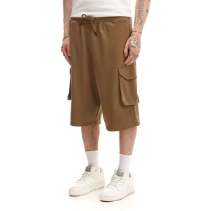 Cropp - Beżowe szorty dresowe long - beżowy