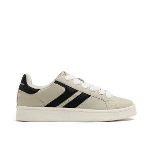 Cropp - Beżowo-czarne sneakersy - beżowy