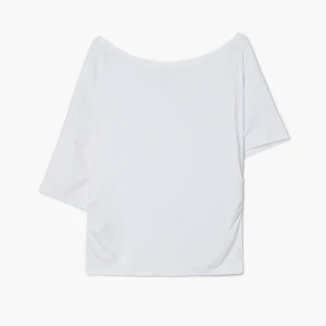 Cropp - Biała asymetryczna bluzka - biały