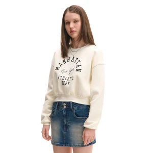 Zdjęcie produktu Cropp - Biała bluza z napisami - biały