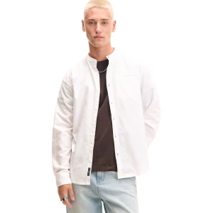 Cropp - Biała koszula regular ze stójką - biały