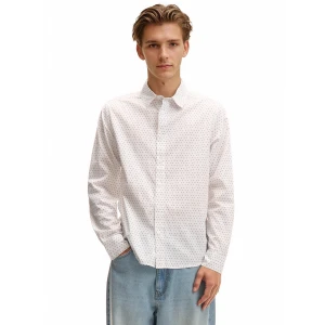 Cropp - Biała koszula w groszki - wielobarwny