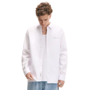 Cropp - Biała koszula z haftem - biały