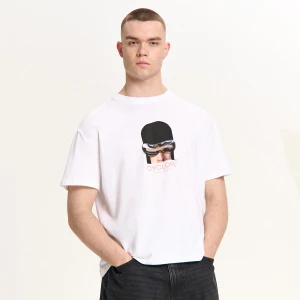 Cropp - Biała koszulka Cyclops - biały