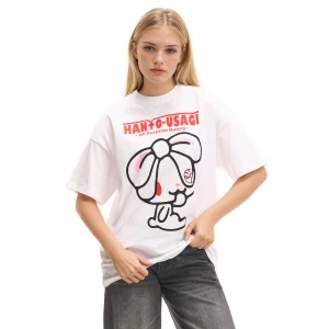 Cropp - Biała koszulka Hanyo-Usagi - biały