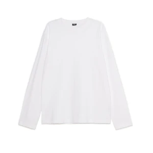 Cropp - Biała koszulka longsleeve regular - biały