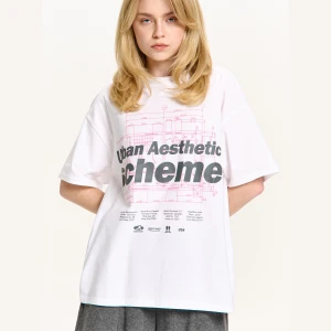 Cropp - Biała koszulka oversize ze sloganami - biały