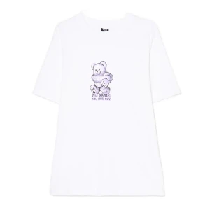 Cropp - Biała koszulka regular z nadrukiem - biały