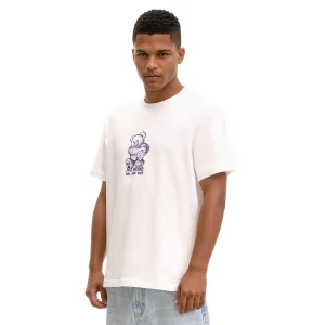 Cropp - Biała koszulka regular z nadrukiem - biały