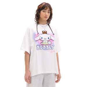 Cropp - Biała koszulka z aplikacją Cinnamoroll - biały
