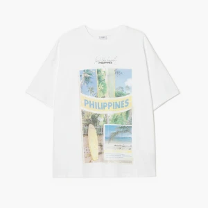 Cropp - Biała koszulka z kalifornijskim motywem - biały